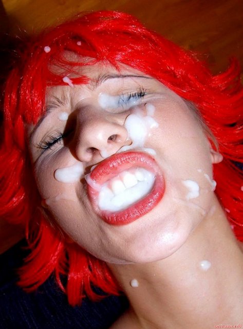 Сперма на лице у русской блондинки после жаркого секса Сперма на лице у русской блондинки после жаркого секса